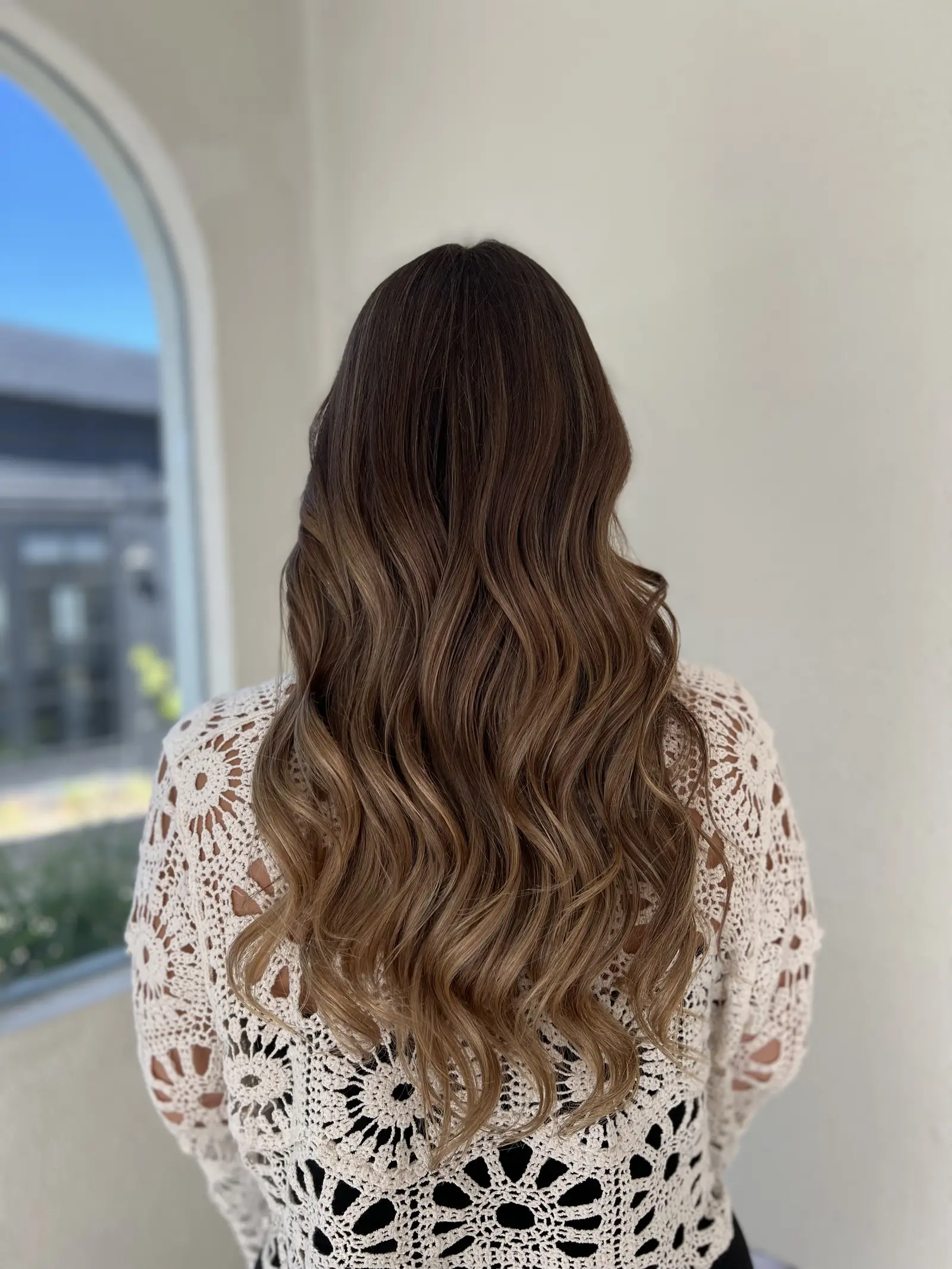 Balayage client 07, Day Hair Habit salon Bali, caramel brunette hair