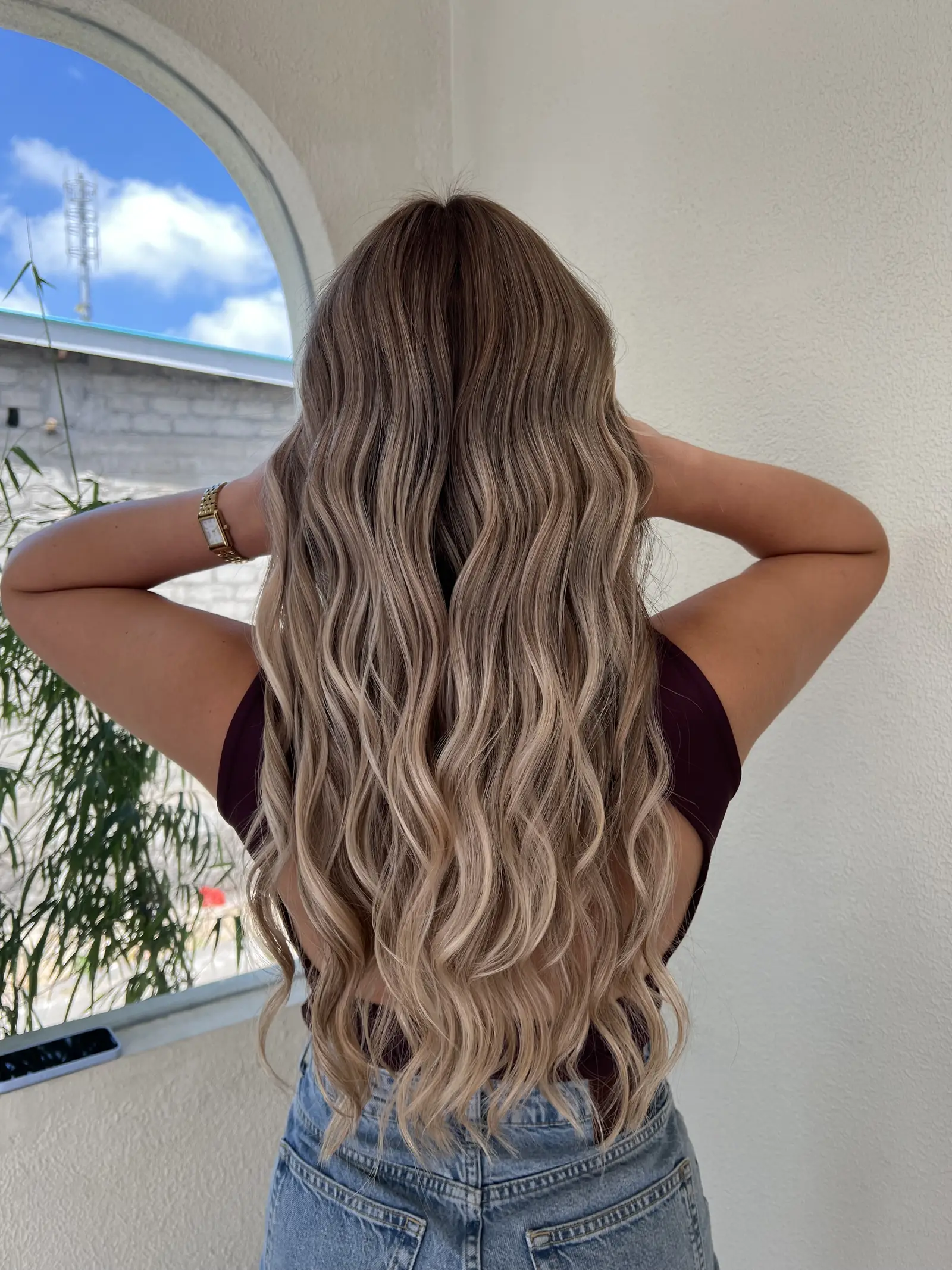 Balayage client 11, Day Hair Habit salon Bali, blonde hair