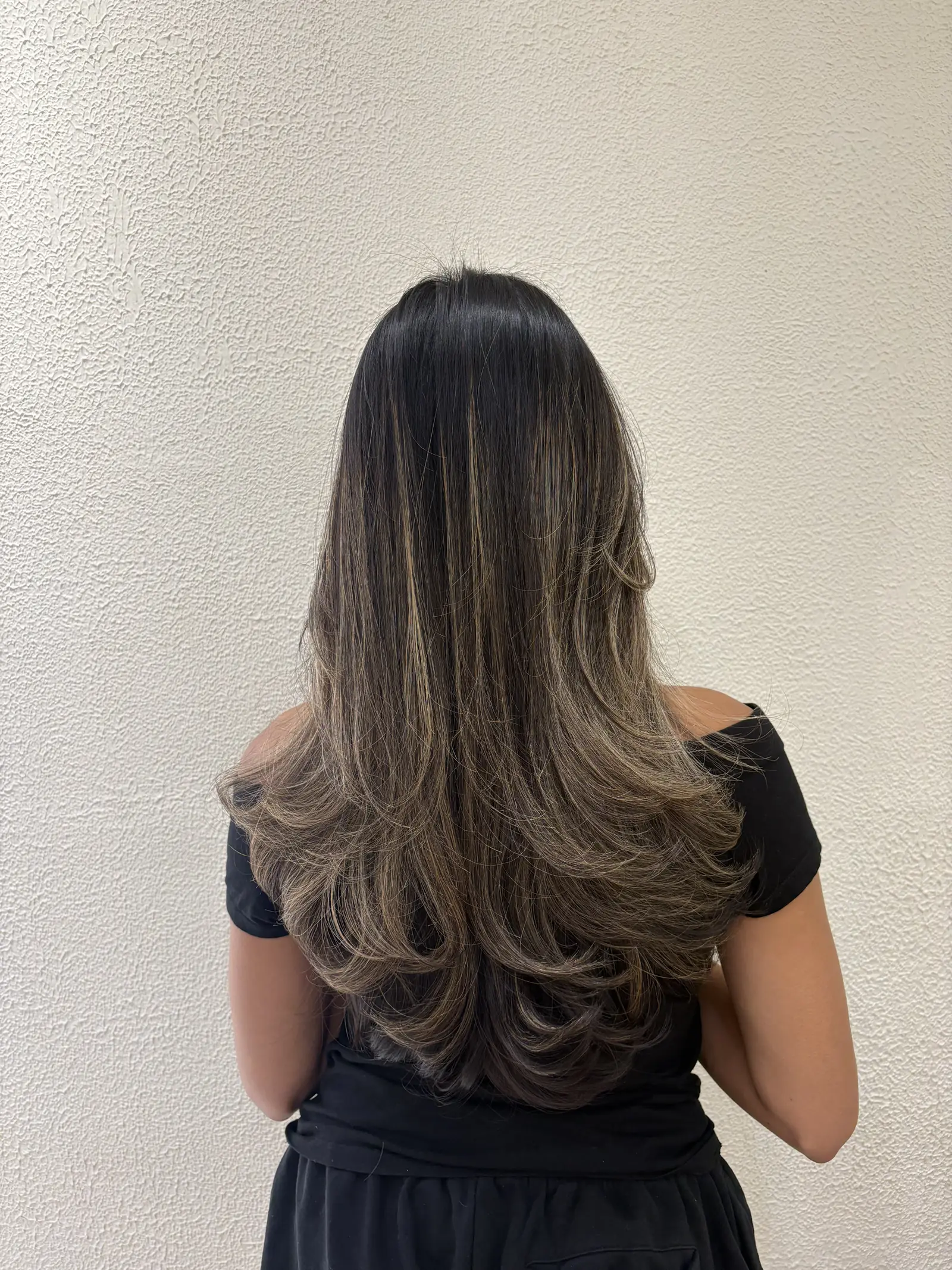 Hair cut client 01, Day Hair Habit salon Bali, brunette hair